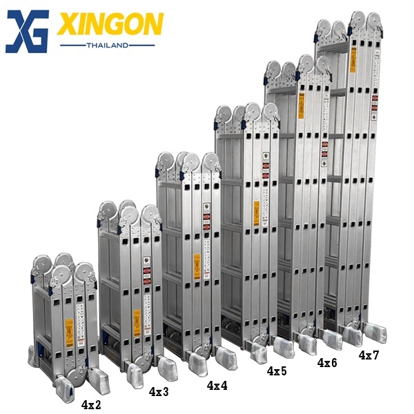 บันไดพับอเนกประสงค์28ขั้นพาดยาว7.96เมตร XG-115A4x7