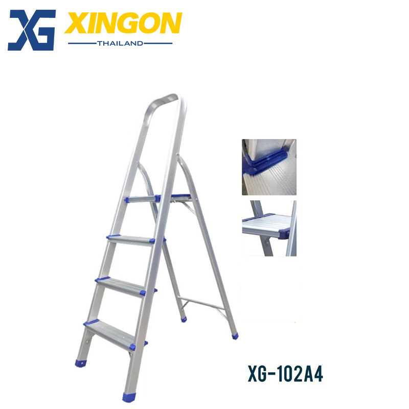 บันไดอลูมิเนียมมีราวจับ2ขั้น XG-102A2