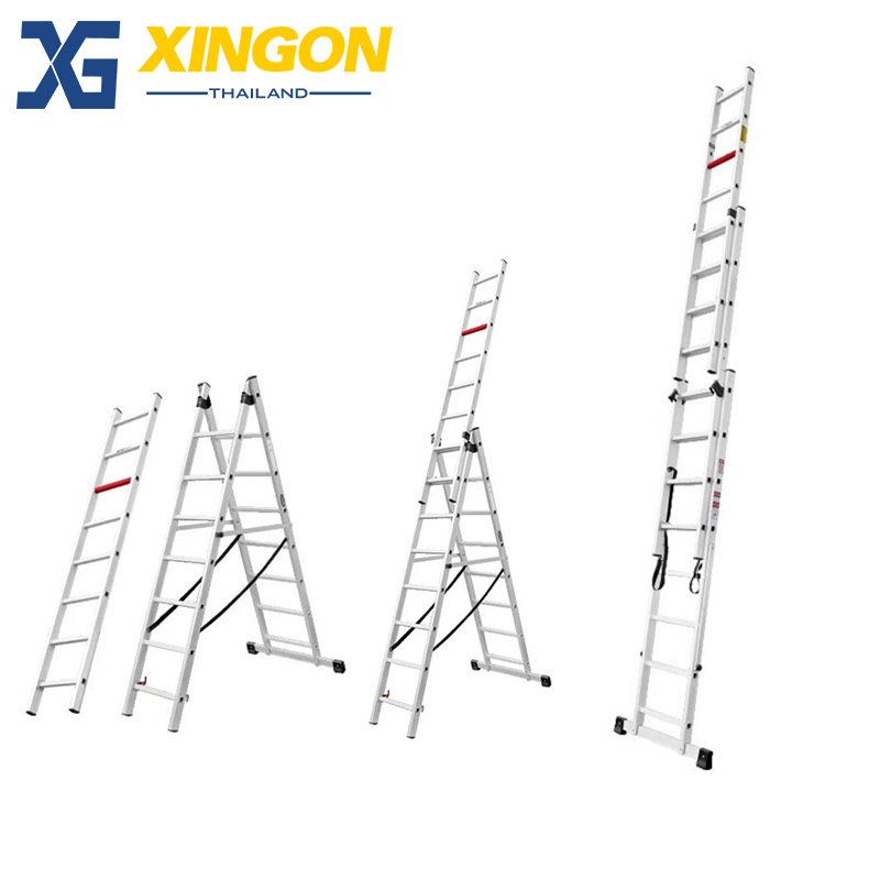 บันไดพาด3ตอนปรับกางทรงเอได้6ฟุต XG-116A3x6