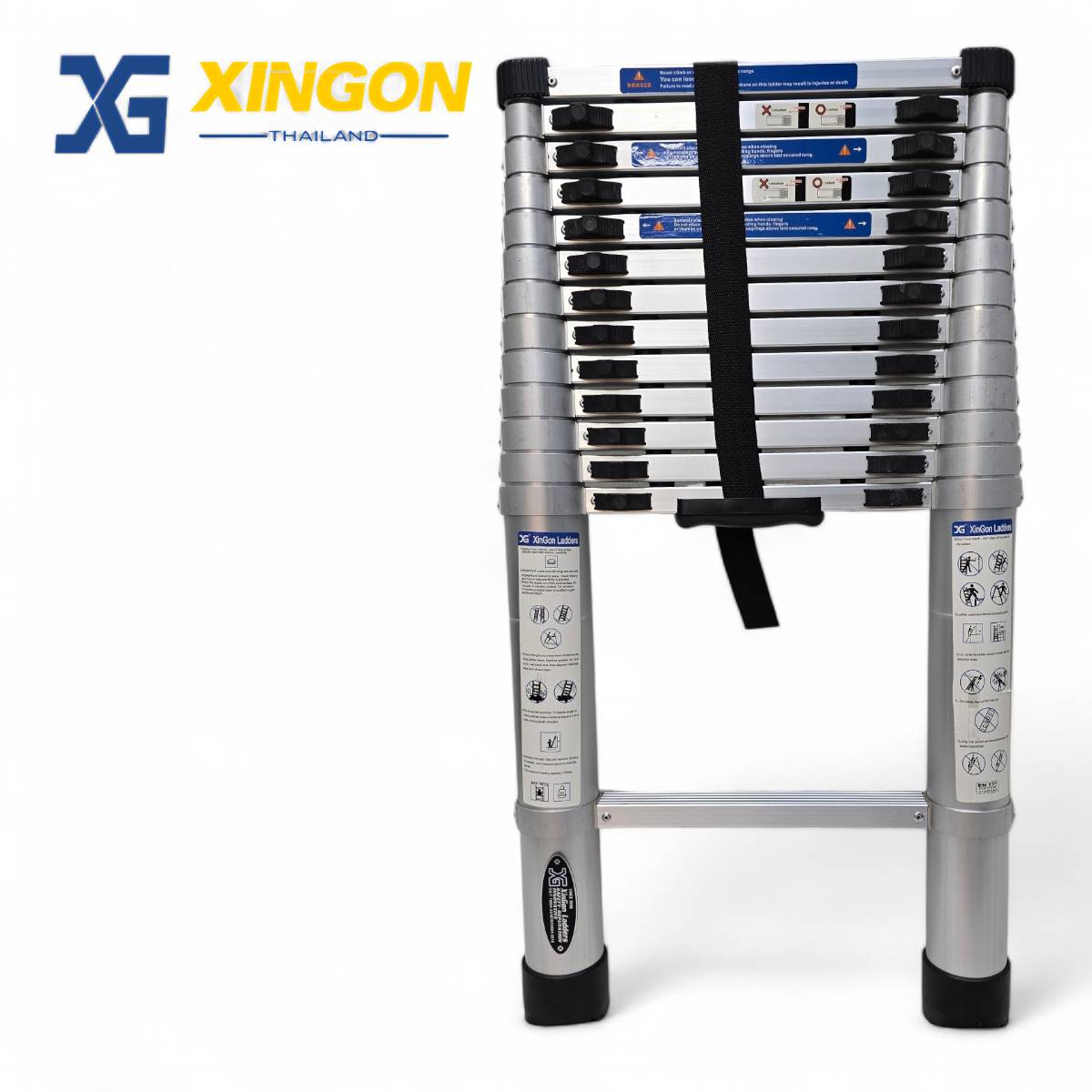 บันไดอลูมิเนียมยืดหดได้แบบพาดตอนเดียวยาว3.20เมตร XG-128D32