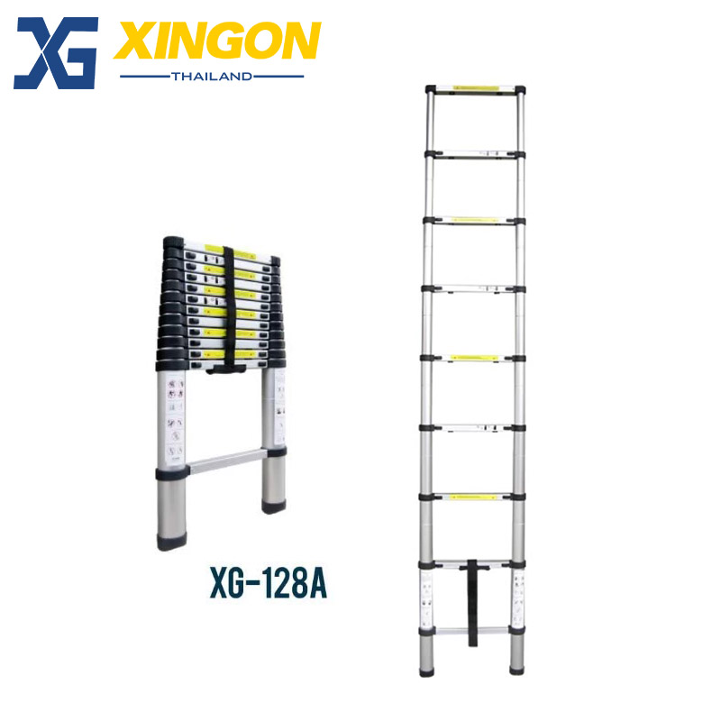 บันไดอลูมิเนียมยืดหดได้แบบพาดตอนเดียวยาว2.0เมตร XG-128A20 - Image 2