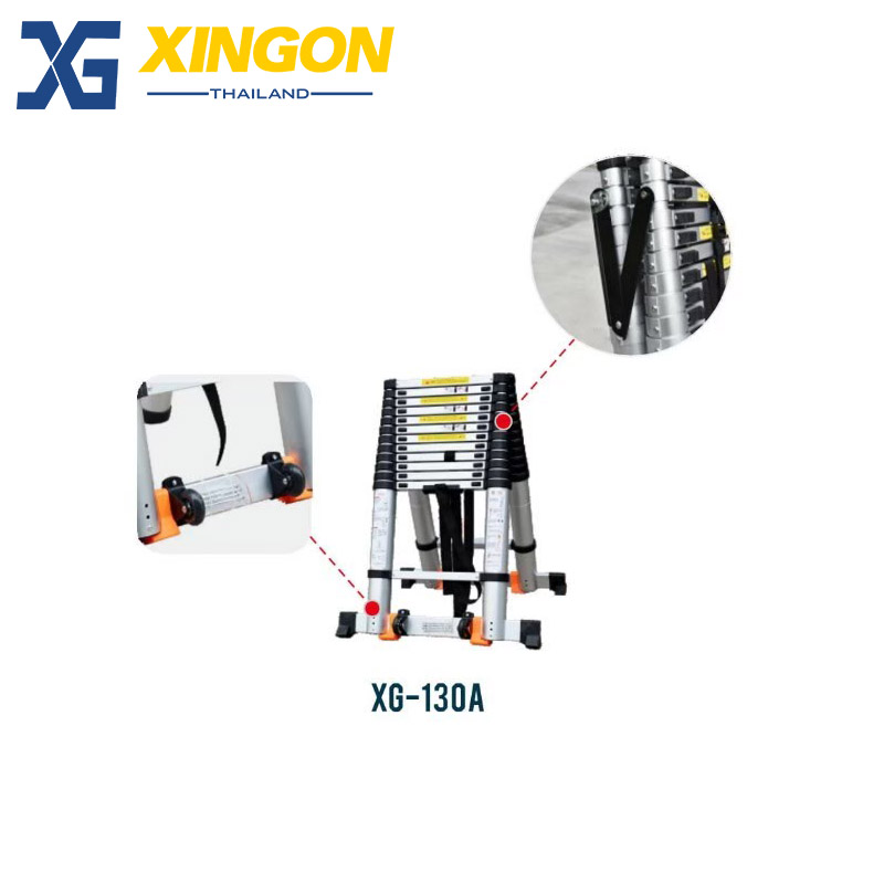 บันไดอลูมิเนียมยืดหดได้ทรงเอ3.2เมตร XG-130A32 - Image 2