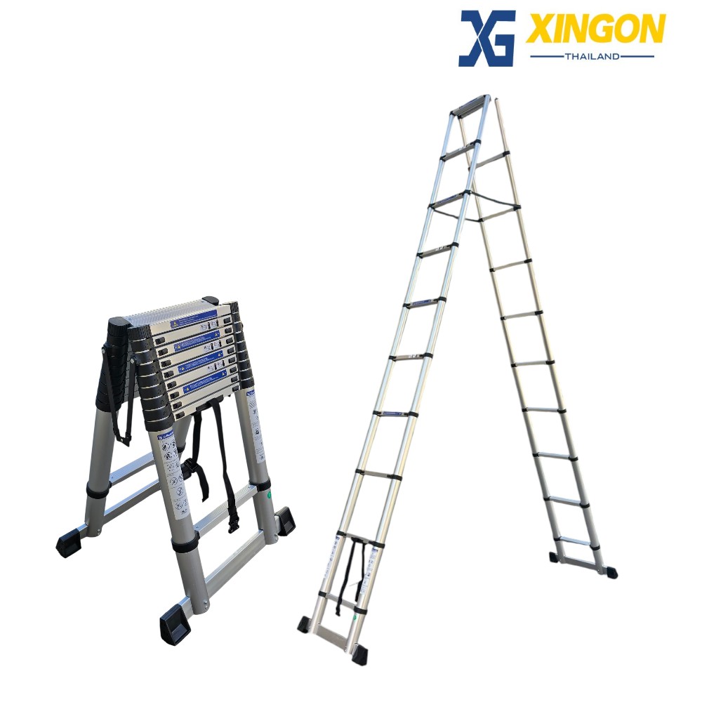 บันไดอลูมิเนียมยืดหดได้ทรงเอ2.0เมตร XG-130A20