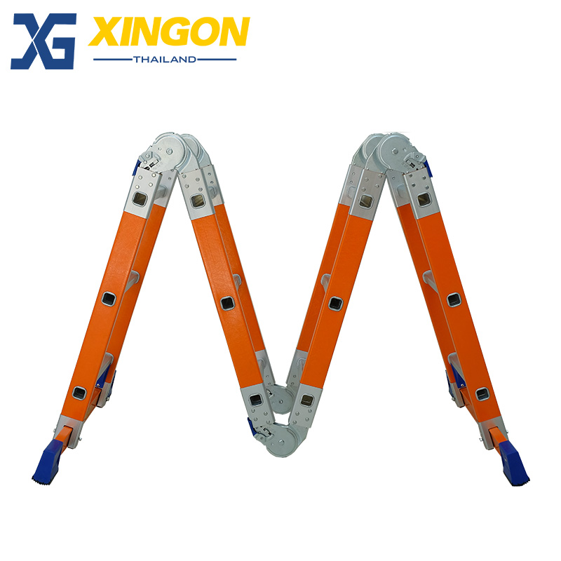 บันไดไฟเบอร์กลาสพับอเนกประสงค์12ขั้น XG163F4x3 - Image 2