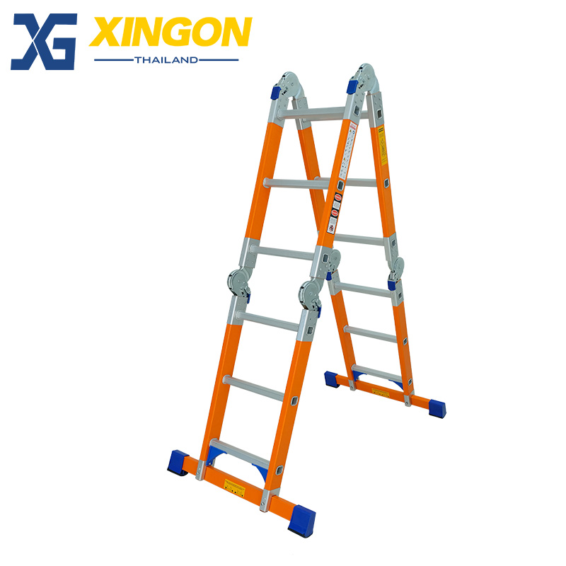 บันไดไฟเบอร์กลาสพับอเนกประสงค์12ขั้น XG163F4x3 - Image 5