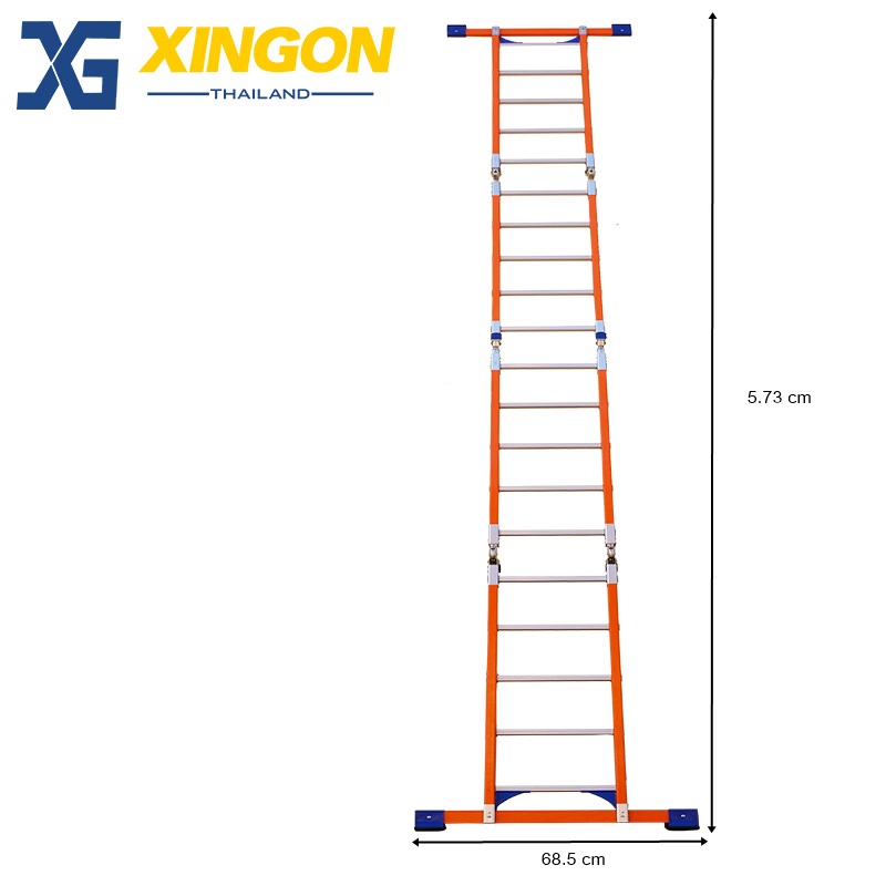บันไดไฟเบอร์กลาสพับอเนกประสงค์20ขั้น XG163F4x5 - Image 4