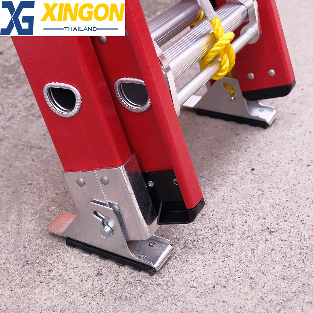 บันไดพาด2ตอนเลื่อน10ฟุต-ไฟเบอร์กลาส XG-127D2x10 - Image 2