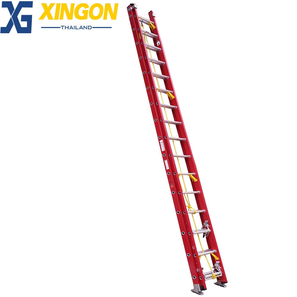 บันไดพาด2ตอนเลื่อน18ฟุต-ไฟเบอร์กลาส XG-127D2x18