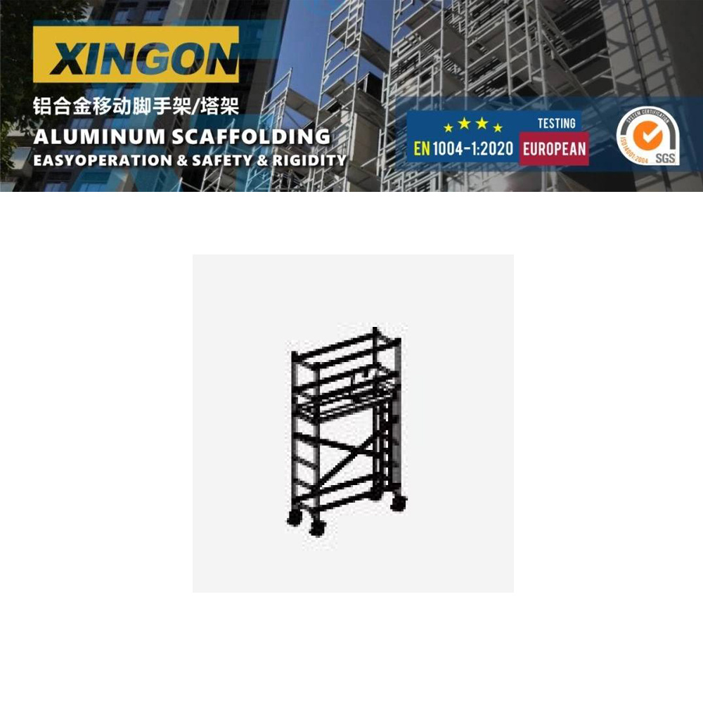 นั่งร้านอลูมิเนียมหน้าแคบ0.75x2.5เมตรAluminum Narrow Scaffolding XG-178S-2.5M - Image 2