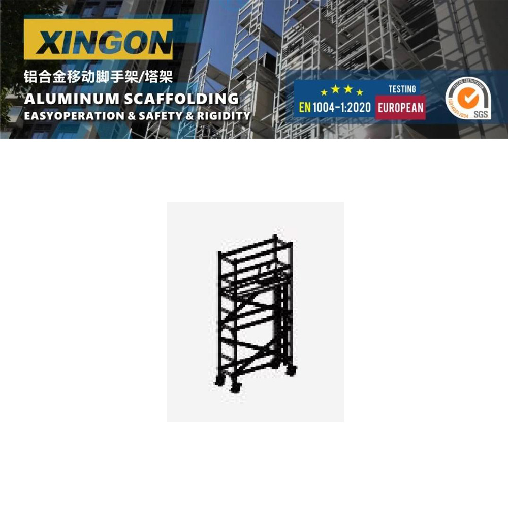 นั่งร้านอลูมิเนียมหน้าแคบ0.75x2.9เมตรAluminum Narrow Scaffolding XG-178S-3.0M - Image 2