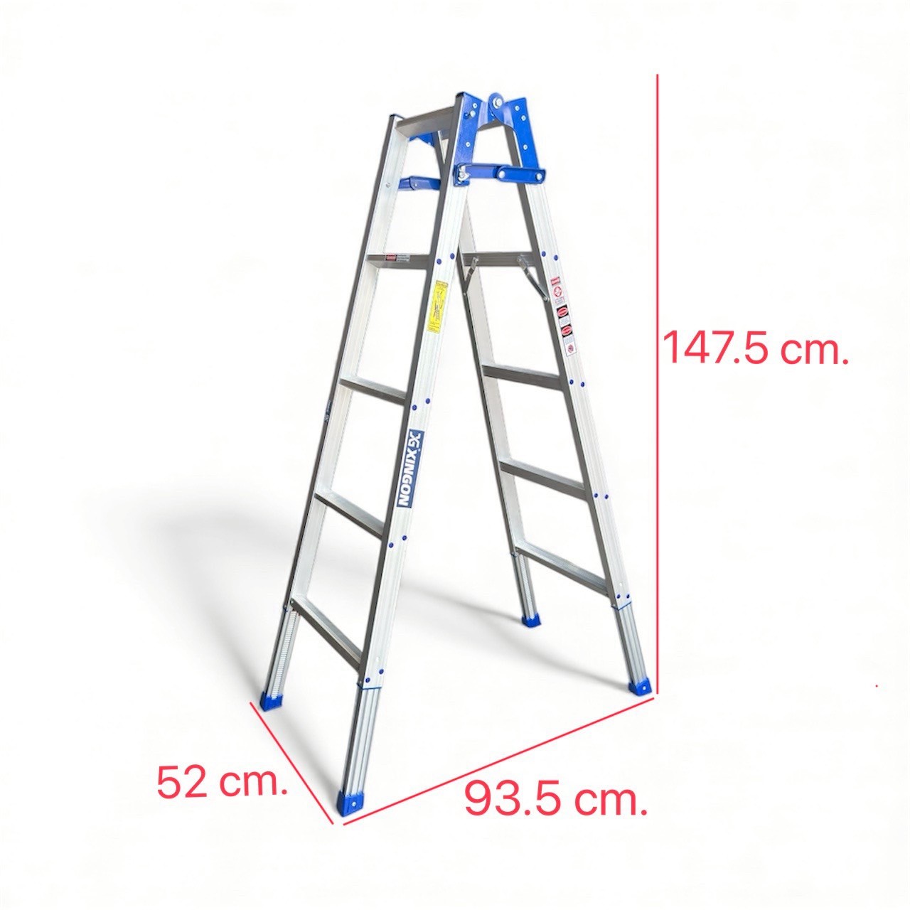 บันไดอลูมิเนียมทรงเอขาปรับระดับได้5+5ขั้น XG-150S5 - Image 4